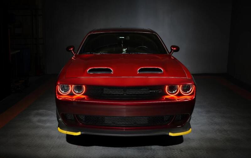 Oracle 15-21 Dodge Challenger LED Waterproof Halo Kit - Red Headlights ORACLE Lighting