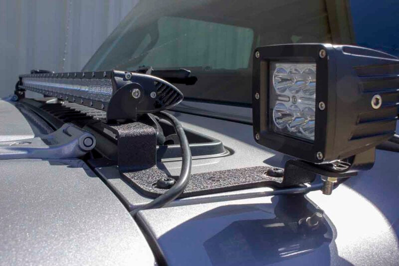 Fishbone Offroad 2018+ Jeep Wrangler JL Cowl Light Bracket Light Mounts Fishbone Offroad