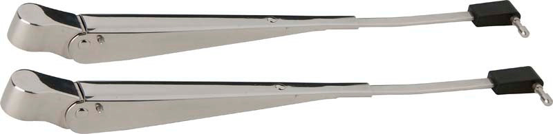 Kentrol 87-95 Jeep Wrangler YJ Windshield Wiper Arms Pair - Polished Silver Windows Kentrol
