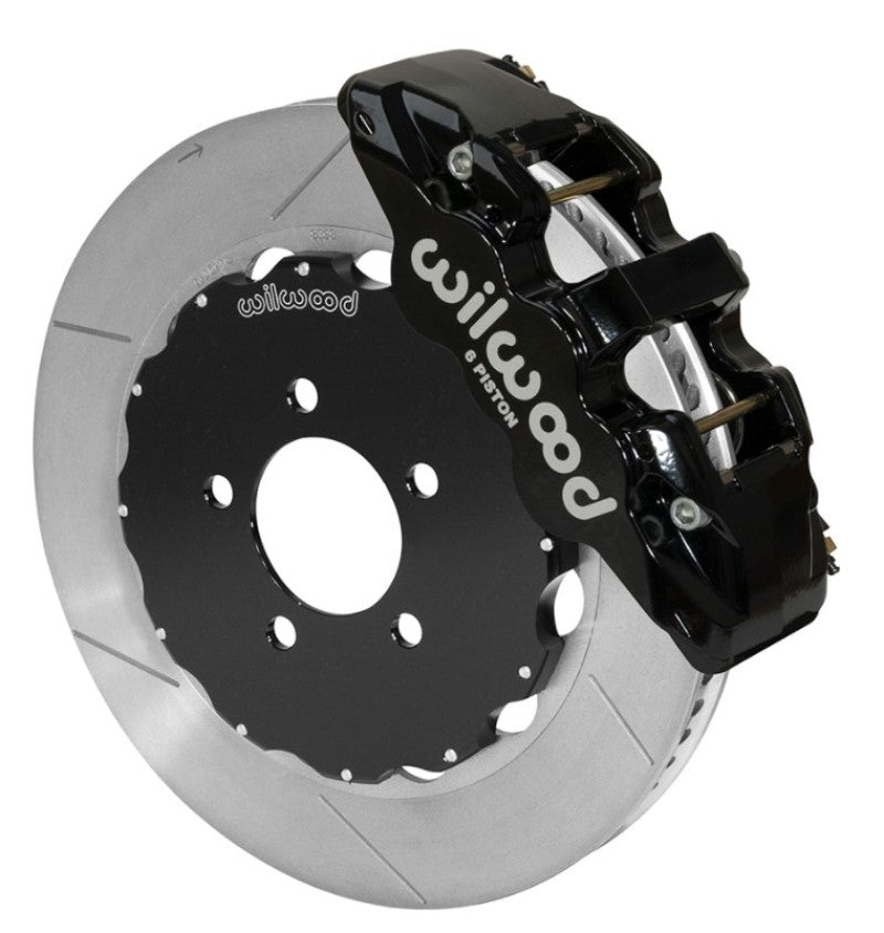 Wilwood AERO6 Front Big Brake Kit 14.00in Black 03-11 Crown Victoria Big Brake Kits Wilwood