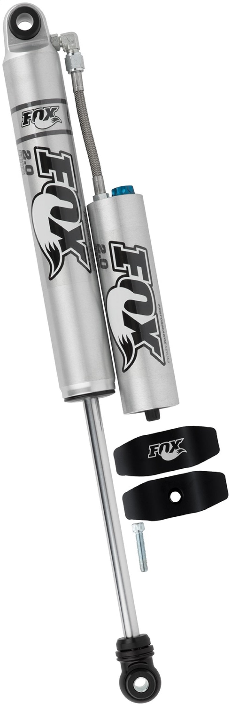 Fox 99-04 Ford SD 2.0 Performance Series 9.6in Smooth Body R/R Front Shock w/CD Adj. / 1.5-3in. Lift Shocks and Struts FOX
