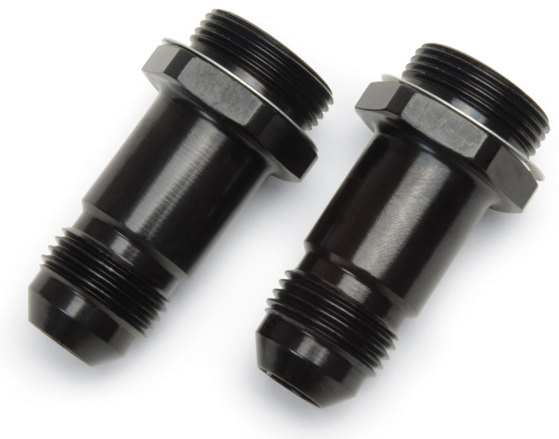 Russell Performance -8 AN Carb Adapter Fittings (2 pcs.) (Black) Fittings Russell