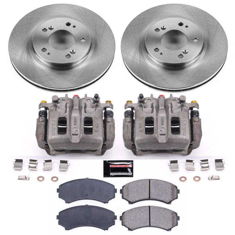 Power Stop 04-11 Mitsubishi Endeavor Front Autospecialty Brake Kit w/Calipers Brake Kits - OE PowerStop