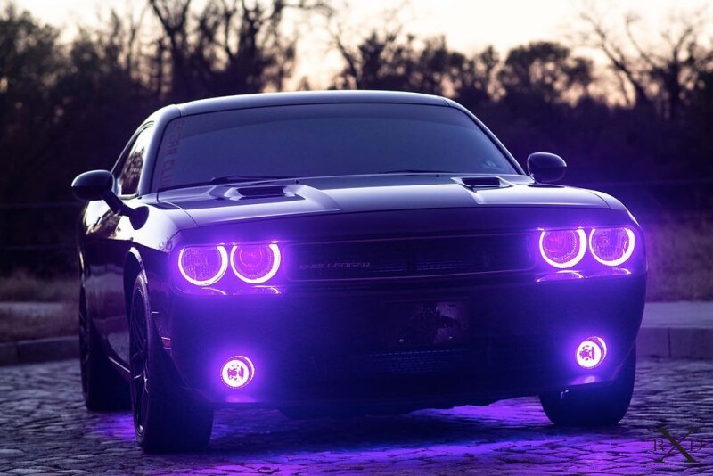 Oracle 08-14 Dodge Challenger Dynamic Surface Mount Headlight Halo Kit - - Dynamic Fog Lights ORACLE Lighting