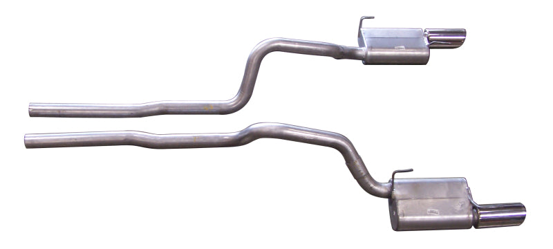Gibson 05-10 Ford Mustang GT 4.6L 2.5in Cat-Back Dual Exhaust - Stainless Catback Gibson