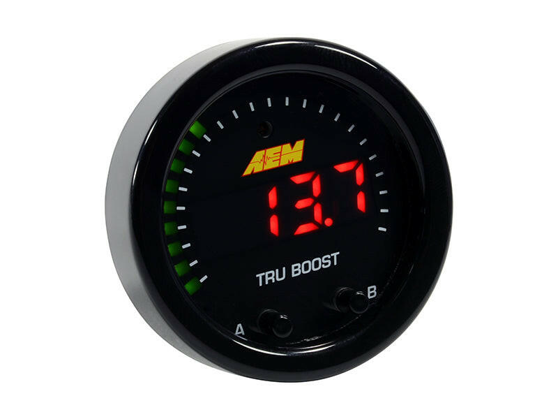 AEM X-Series Tru-Boost Controller Gauge w/ Boost Control Solenoid 80PSIg Internal MAP Sensor Gauges AEM