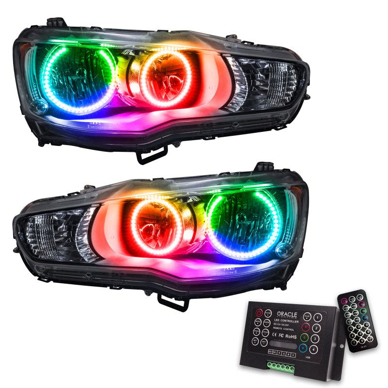Oracle 08-17 Mitsubishi Lancer SMD HL - ColorSHIFT w/ 2.0 Controller Headlights ORACLE Lighting