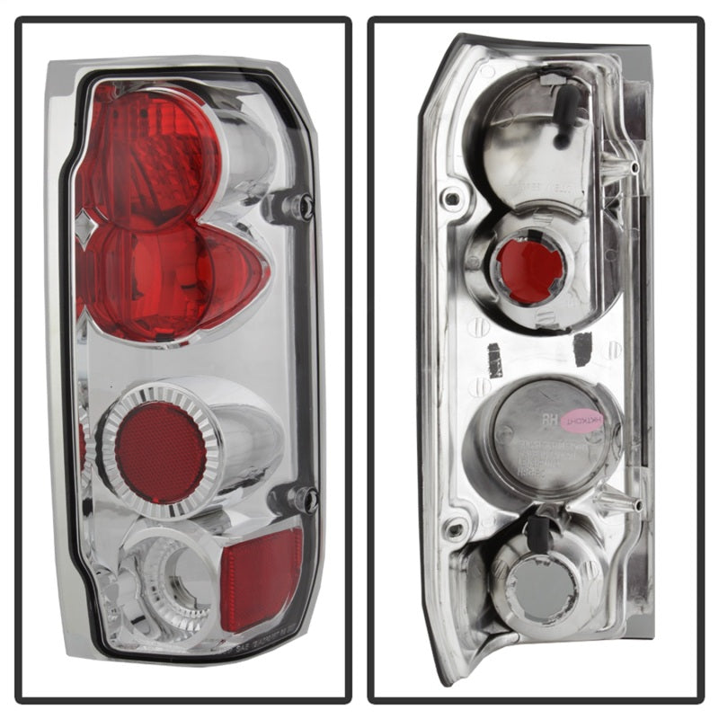 Spyder Ford F150 87-96/Ford Bronco 88-96 Euro Style Tail Lights Chrome ALT-YD-FF15089-C Tail Lights SPYDER