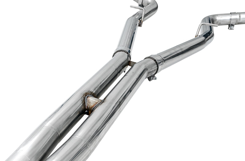 AWE Tuning 2017+ Challenger 5.7L Touring Edition Exhaust - Non-Resonated - Chrome Silver Quad Tips Catback AWE Tuning
