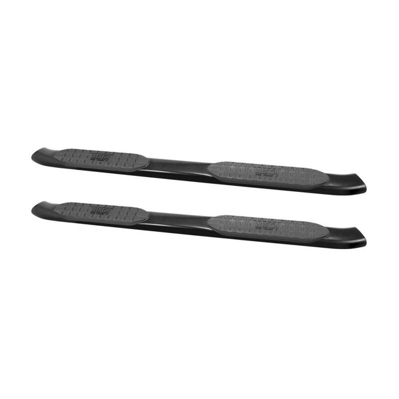 Westin 2007-2018 Toyota Tundra CrewMax PRO TRAXX 5 Oval Nerf Step Bars - Black Nerf Bars Westin