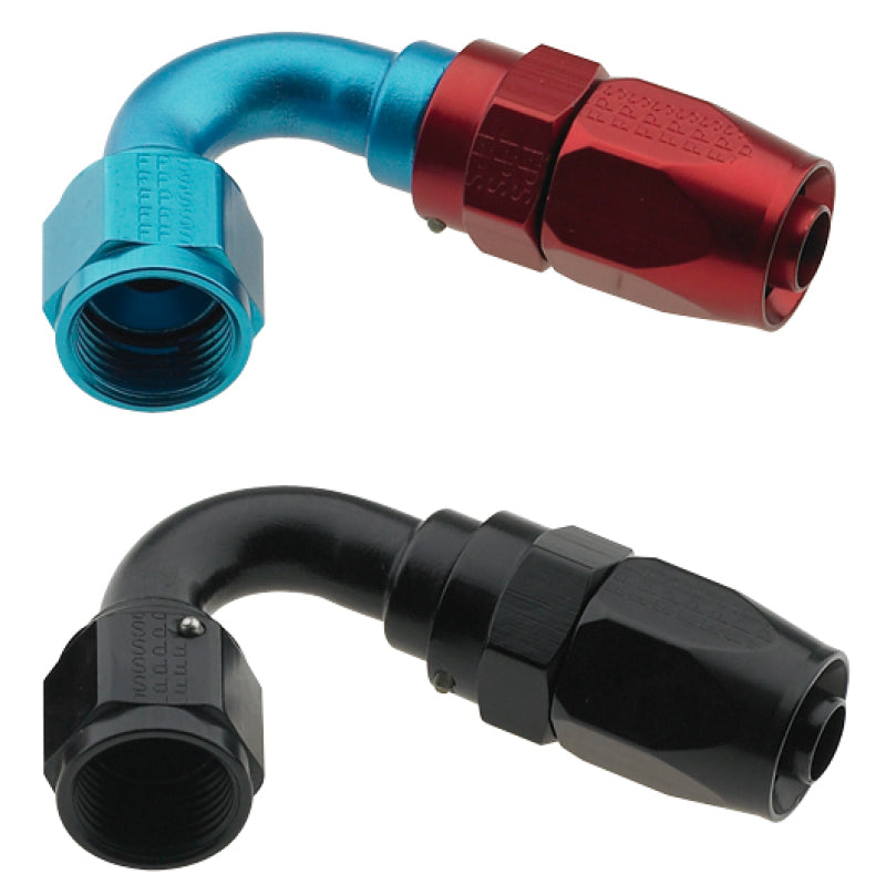 Fragola -4AN x 120 Degree Pro-Flow Hose End - Black Fittings Fragola