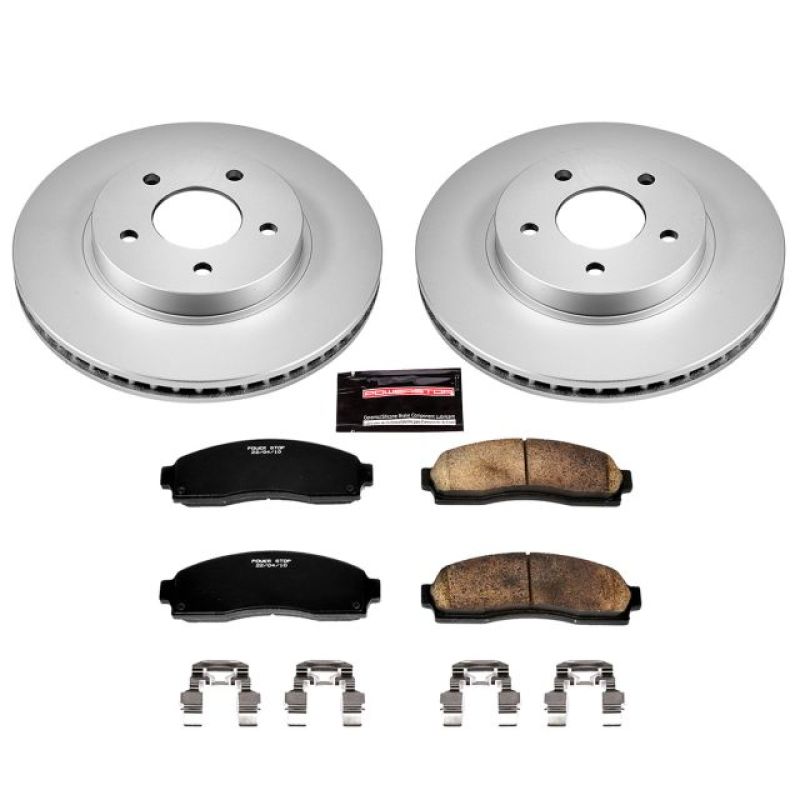 Power Stop 05-06 Chevrolet Equinox Front Z17 Evolution Geomet Coated Brake Kit Brake Kits - Performance Blank PowerStop