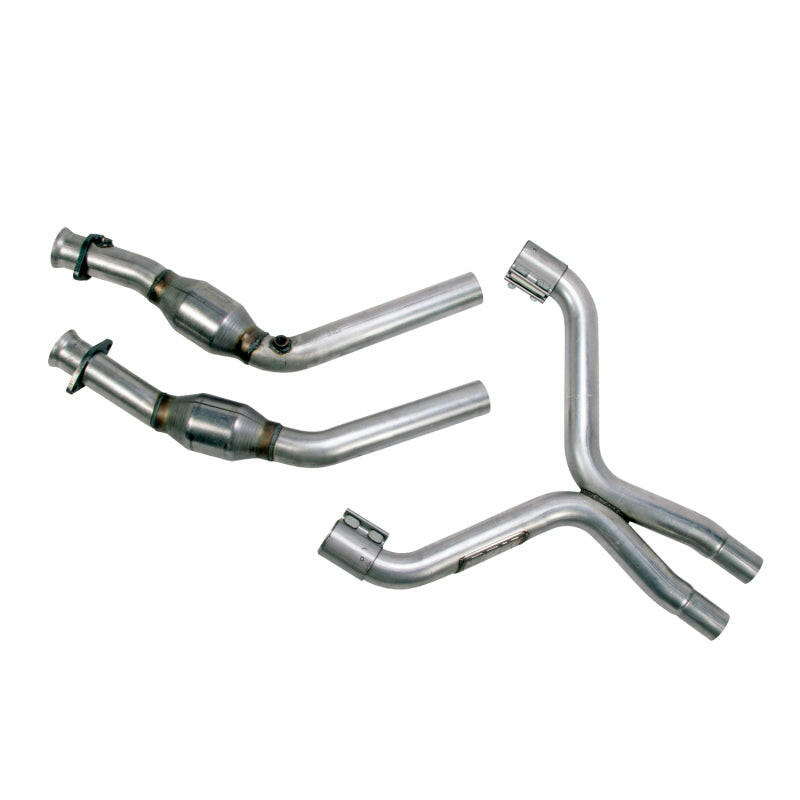 BBK 11-14 Mustang 3.7 V6 High Flow X Pipe With Catalytic Converters - 2-1/2 Catback BBK