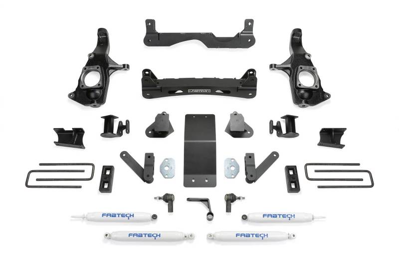 Fabtech 11-19 GM 3500HD 2WD/4WD 4in Basic Sys w/Perf Shks Lift Kits Fabtech