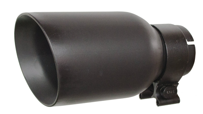 Go Rhino Exhaust Tip - Textured black - ID 2 1/2in x L 8in x OD 4in Tips Go Rhino