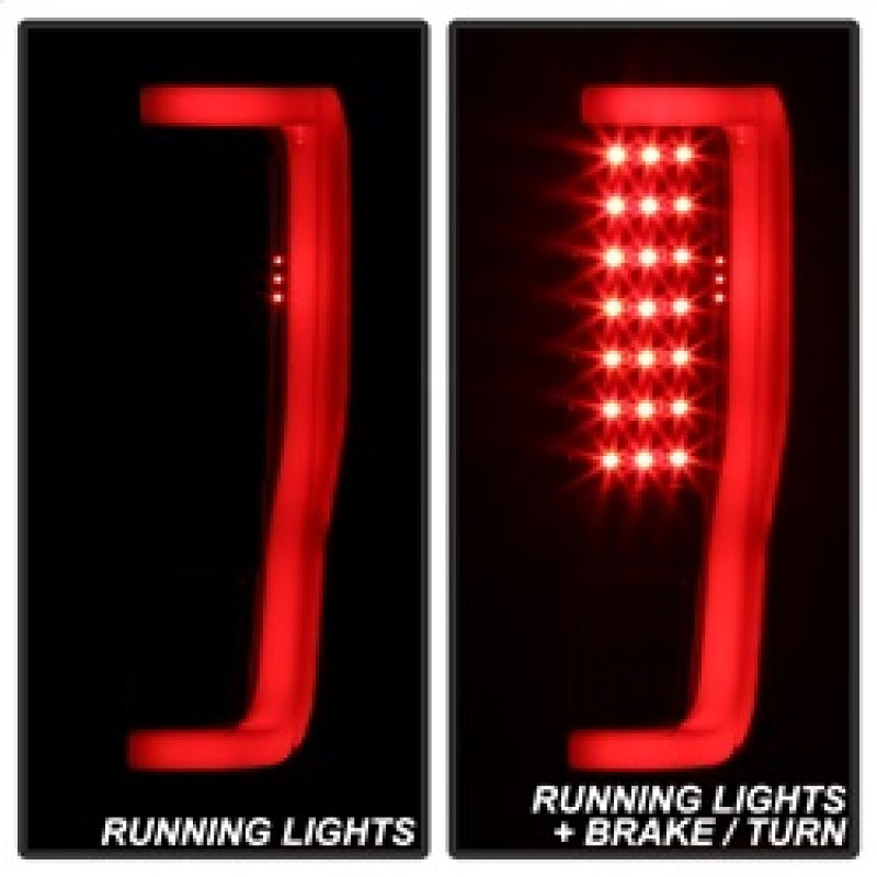 xTune 17-18 Ford F-250 Super Duty (Excl LED Models) LED Tail Lights-Blk Smk (ALT-ON-FS17-LBLED-BSM) Tail Lights SPYDER
