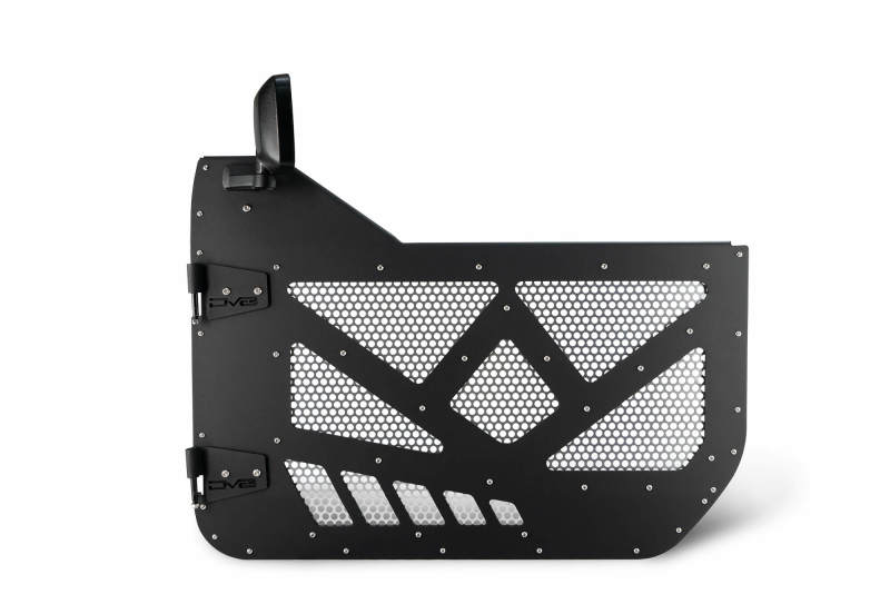 DV8 18-22 Jeep 4 Door JL/JT Aluminum Half Doors with Perforated Mesh Front Doors DV8 Offroad