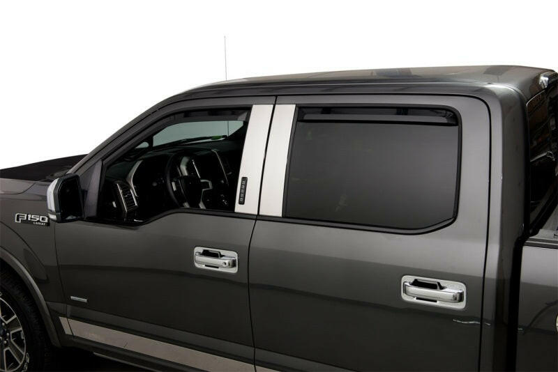 Putco 17-20 Ford SuperDuty - CrewCab (Set of 4) Element Tinted Window Visors Wind Deflectors Putco
