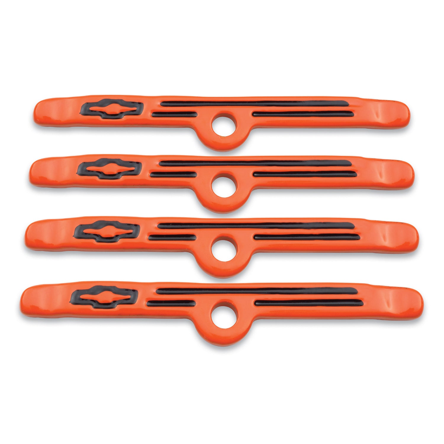 Valve Cover Hold-Downs - Orange 4pcs. Engine Valve Cover Hold Down Tab Proform