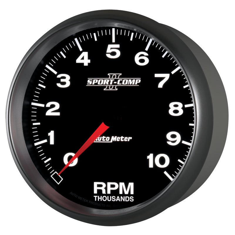 Autometer Sport-Comp II 5 inch 0-10000 RPM In Dash Tachometer Gauges AutoMeter