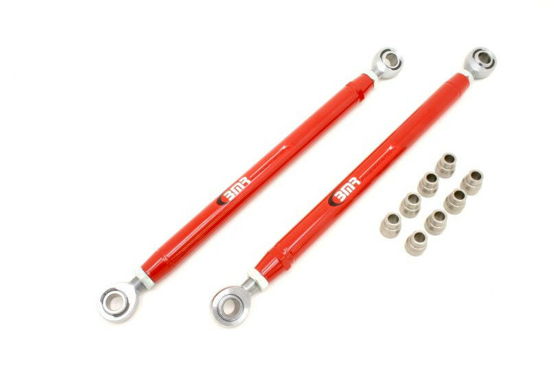 BMR 05-14 S197 Mustang Double Adj. Lower Control Arms w/ Heavy Duty Rod Ends - Red Control Arms BMR Suspension