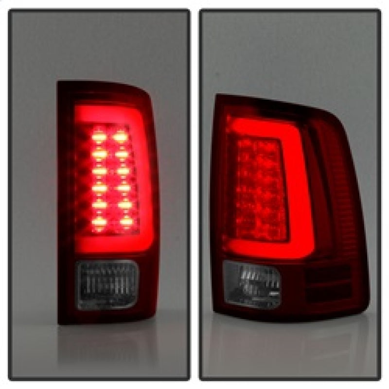 Spyder 13-14 Dodge Ram 1500 LED Tail Lights - Red Clear ALT-YD-DRAM13V2-LED-RC Tail Lights SPYDER