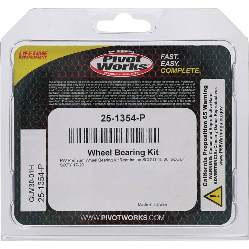 Pivot Works Indian Wheel Bearing Kit Premium Bearings Control Arms Pivot Works