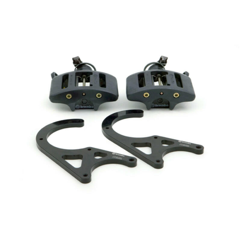 Brembo 00-02 RS4/00-02 S4 Rear GT BBK 1 Piston Cast 2pc Hand-Brake-Black Brake Kits - Performance Slot Brembo