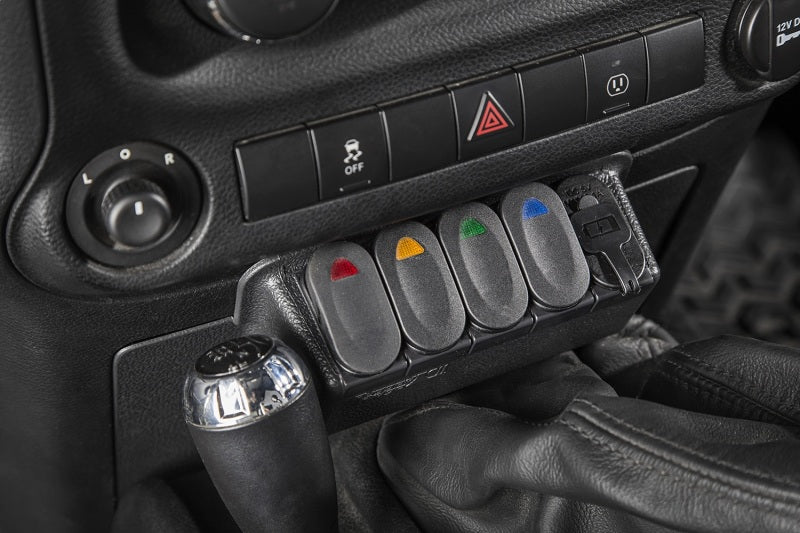 Rugged Ridge Lower Switch Panel Kit 11-18 Jeep Wrangler JK/JKU Dash & Interior Trim Rugged Ridge
