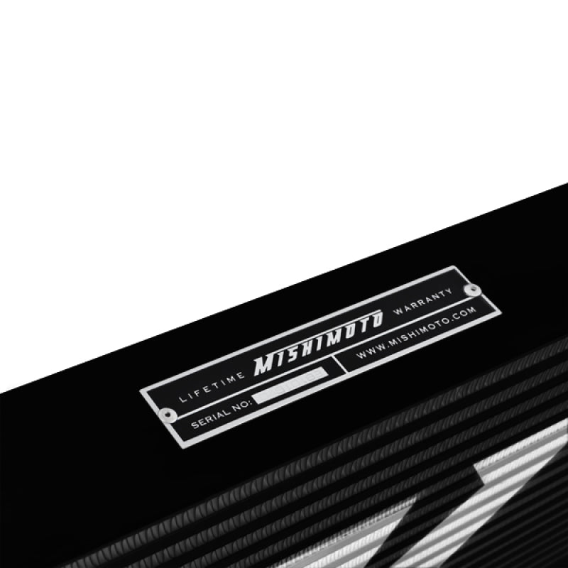 Mishimoto Universal Black S Line Intercooler Overall Size: 31x12x3 Core Size: 23x12x3 Inlet / Outlet Intercoolers Mishimoto