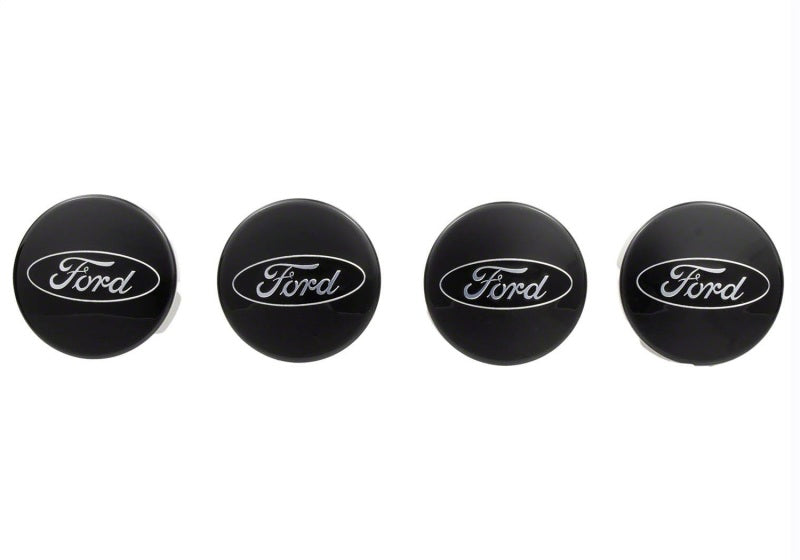 Ford Racing Car Black and Chrome Wheel Cap Wheel Center Caps Ford Racing