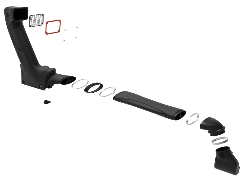 aFe POWER Dynamic Air Scoop D.A.S Snorkel for 20-26 Jeep Gladiator Mojave V6-3.5L Air Intake Components aFe