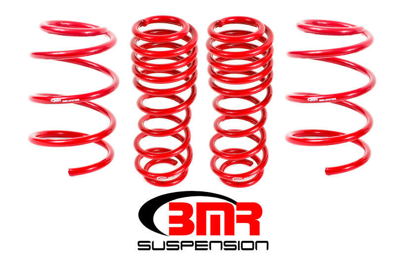 BMR 07-14 Shelby GT500 Lowering Springs (Set Of 4) - Red Lowering Springs BMR Suspension