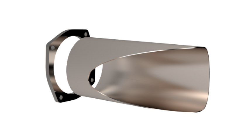 QTP 5in Weld-On QTEC DIY Cutout Pipe Exhaust Cutouts QTP