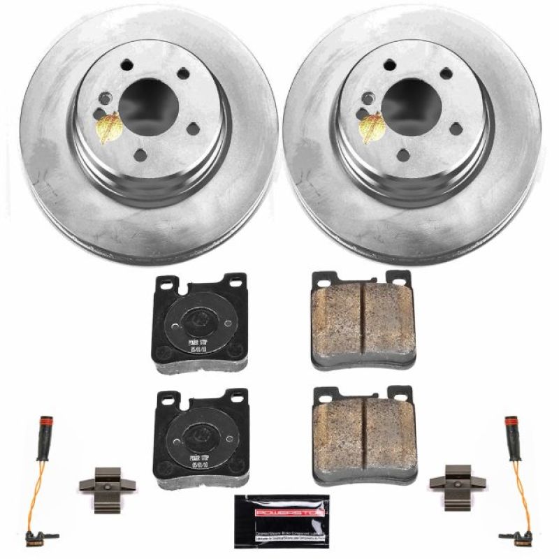 Power Stop 02-04 Mercedes-Benz C32 AMG Rear Z23 Evolution Sport Coated Brake Kit Brake Kits - Performance D&S PowerStop