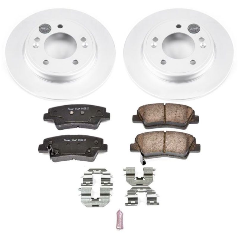 Power Stop 17-19 Hyundai Elantra Rear Z17 Evolution Geomet Coated Brake Kit Brake Kits - Performance Blank PowerStop