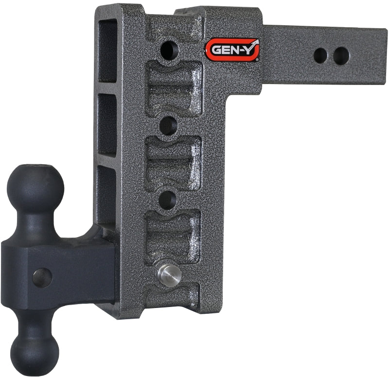 Gen-Y Mega Duty 2.5in Shank 9in Drop 3.5K TW 32K Hitch w/GH-0161 Dual-Ball Hitch Receivers GEN-Y Hitch