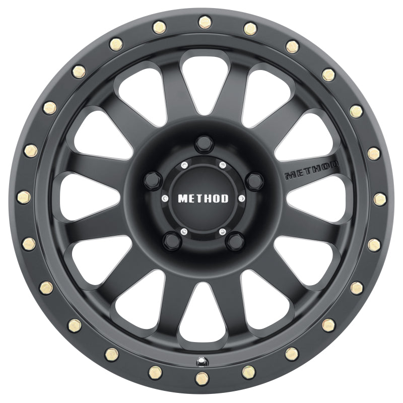 Method MR304 Double Standard 15x10 -50mm Offset 5x5.5 108mm CB Matte Black Wheel Wheels - Cast Method Wheels