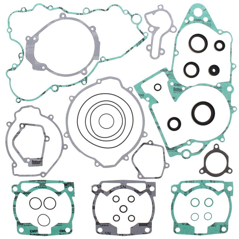 Vertex Gaskets 96-97 KTM EXC 360 Complete Gasket Kit w/ Oil Seals Engine Hardware Vertex Pistons