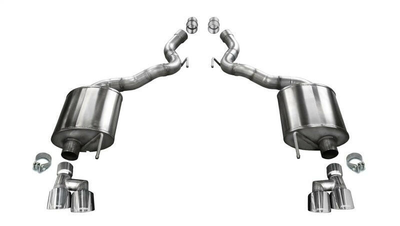 Corsa 2018-2023 Ford Mustang GT Convertible Sport Axle-Back Exhaust w/ 4in Tips Axle Back CORSA Performance