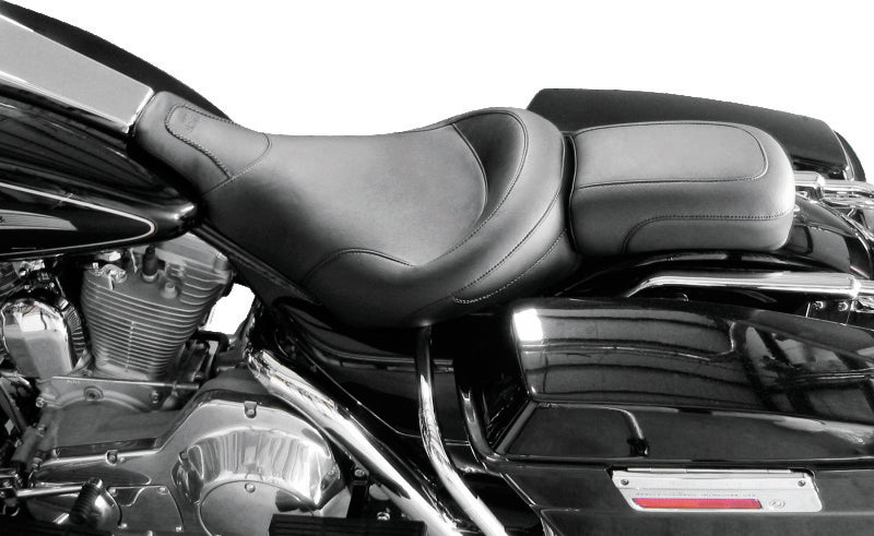 Mustang 97-07 Harley Electra Glide, Road Glide Harley Standard Touring Solo Seat - Black Solo Motorcycle Seats Mustang Motorcycle
