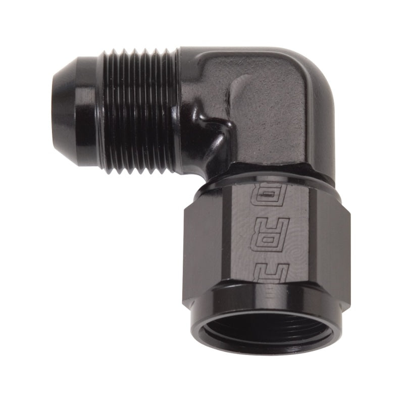 Russell Performance -8 AN 90 Degree Male AN to Female AN Fitting (Black) Fittings Russell