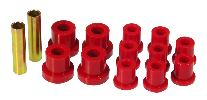 Prothane 54-62 Chevy Corvette Rear Leaf Spring Bushings - Red Bushing Kits Prothane