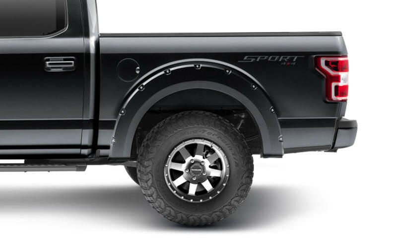 Bushwacker 18-19 Ford F-150 Pocket Style Flares 4 pc - Shadow Black Fender Flares Bushwacker