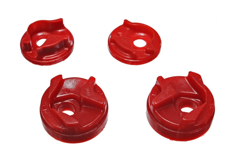 Energy Suspension 02-03 Nissan Sentra/200SX Red Motor Mount Insert Set (w/ Spec V 2.5L engine manua Bushing Kits Energy Suspension