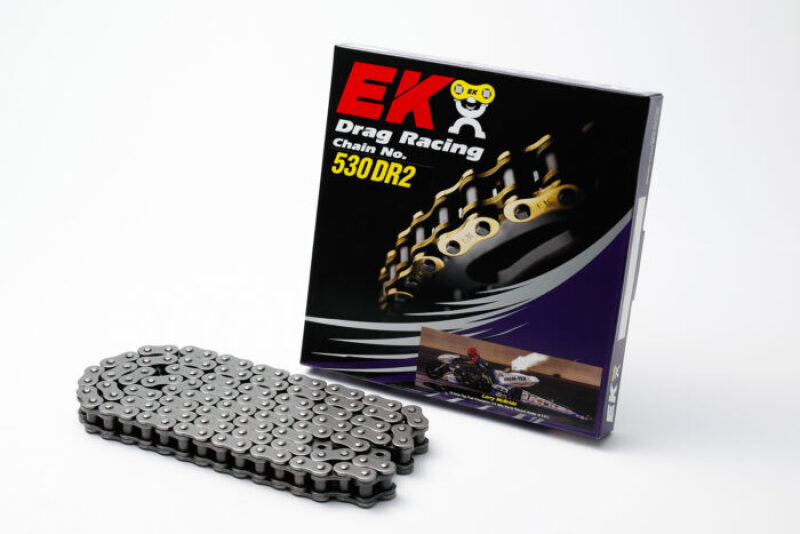 Vortex Racing EK 530 DRZ2 MAX HP 350 Clip Master Semi Press 130 Links- Chrome Chains Vortex Racing