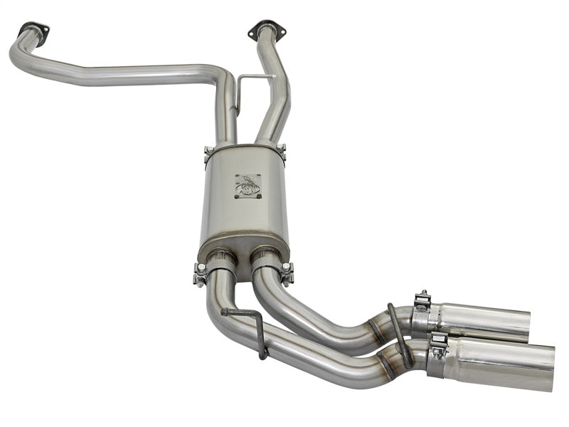 aFe POWER Rebel Series 2-1/2in 409 SS Cat Back Exhaust w/ Polished Tips 16-17 Nissan Titan V8 5.6L Catback aFe