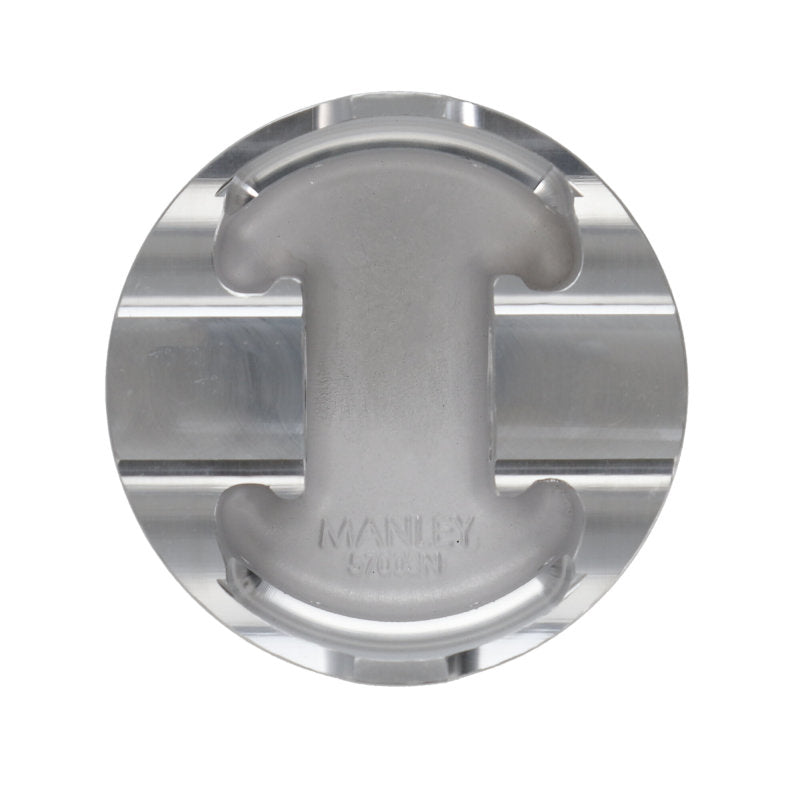 Manley 5.4L Ford Modular -18cc Spherical Dish 3.572in Bore 1.22in CD Extreme Duty Pistons - Set of 8 Piston Sets - Forged - 8cyl Manley Performance