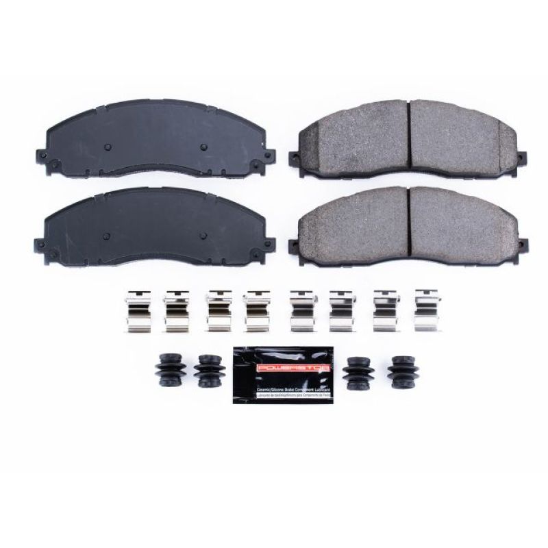 Power Stop 12-19 Ford F-250 Super Duty Front Z23 Evolution Sport Brake Pads w/Hardware Brake Pads - Performance PowerStop