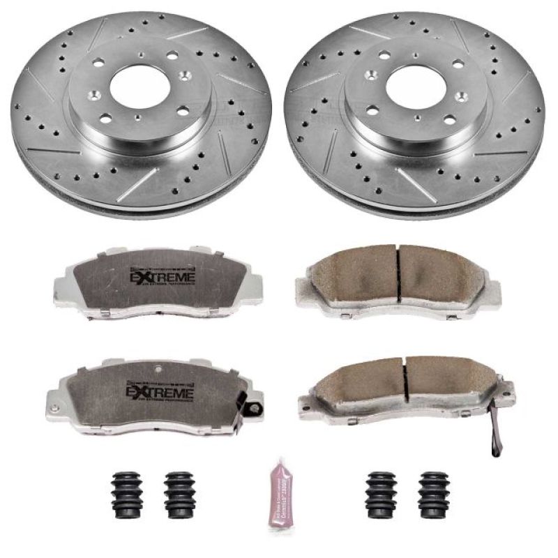 Power Stop 98-99 Acura CL Front Z26 Street Warrior Brake Kit Brake Kits - Performance D&S PowerStop